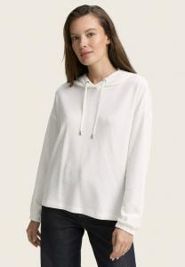 Худи TOM TAILOR LANGARM MIT KAPUZE, Whisper White/Off-White
