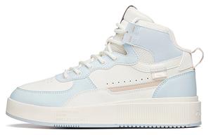 Кроссовки для скейтбординга женские высокие белые/королевские синие Anta