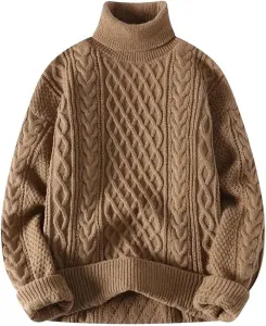 Мужской свитер с высоким воротником