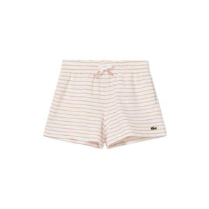 LACOSTE Шорты SS25 для детей 3-7 лет экрю/оранжевые полоски