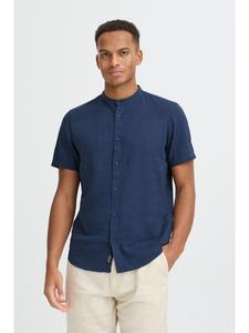 BLEND Льняная рубашка BHMLiam синего цвета