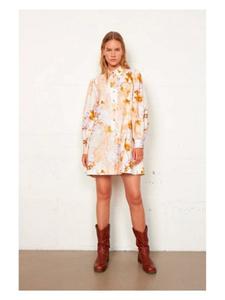 Платье до колена SECOND FEMALE, цвет orange/beige