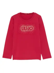 Лонгслив с логотипом Liu Jo Kids, красный