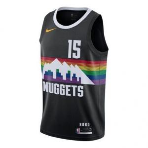 Майка Men's Nike NBA City Limited SW Fan Edition 19-20 Season Denver Nuggets Jokic No. 15 Basketball Jersey/Vest Black, черный