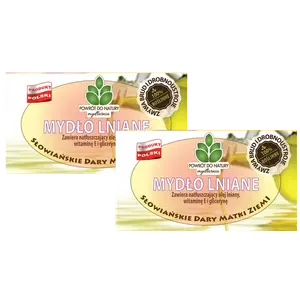 100% натуральное льняное мыло на растительной основе, 2 шт. Powrót Do Natury