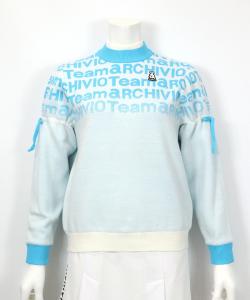 Теплый вязаный свитер с логотипом Gradation Archivio, цвет Blue(169)