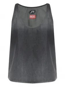 Майка с логотипом Diesel, серый