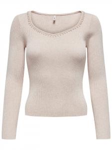 Пуловер ONLY, бежевый