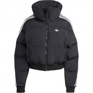 Пуховик Adidas с логотипом Three stripes Adidas Originals, черный