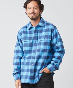 Рубашка-шамми с крестом, клетчатая, японский крой.