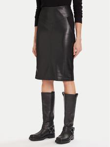 Юбка из искусственной кожи slim fit 242-JMADO Morgan, черный