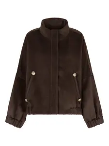Куртка с высоким воротником GIORGIO ARMANI, коричневый