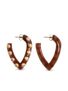 Серьги La DoubleJ mini Dew, коричневый