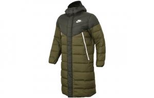Пуховик Nike Sportswear Windrunner  Down Fill Long, зеленый