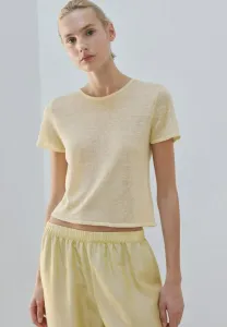 Простая футболка Mango, Light Yellow