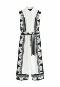 Комбинезон Next Jumpsuit, White Black Placement Floral/White