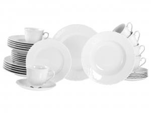 Creatable Набор посуды, белый, в стиле рококо, 30 предметов, на 6 персон