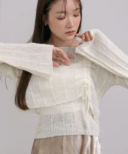 Комплект из укороченного топа и майки с присборенной лентой