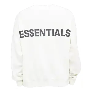 Топ Fear of God Essentials Reflective Logo Sweatshirt 'White'
