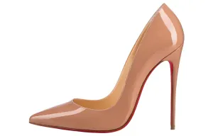 Туфли-лодочки So Kate 120 мм из нубука телесного цвета Christian Louboutin