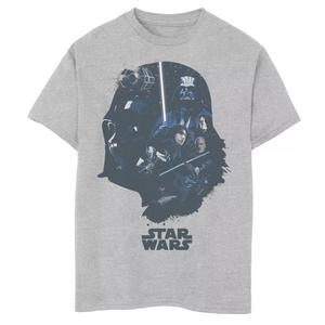 Футболка с рисунком злодея, шлем Дарта Вейдера для мальчиков 8–20 лет Star Wars