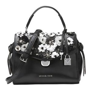 MICHAEL KORS Кожаная сумка Bristol на одно плечо маленькая женская черная