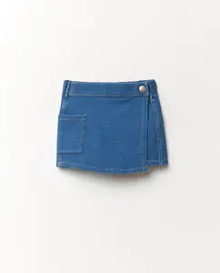 Юбка-брюки из махровой ткани Sfera, синий