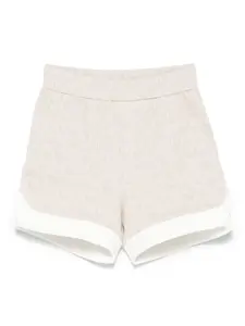 Шорты из джерси с жаккардовым логотипом Emporio Armani Kids, нейтральный