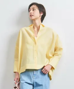 Льняная рубашка-летучая мышь United Arrows, цвет Yellow