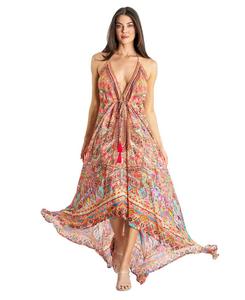 Женское длинное платье с завязками на шее La Moda Clothing, Open miscellaneous