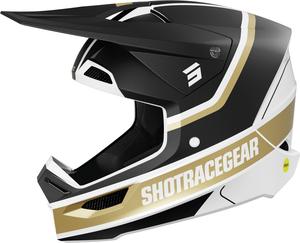 Мотокроссовый шлем Shot race mythic, Black/Gold
