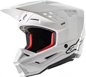 Мотокроссовый шлем Alpinestars s-m5 solid 2024, White
