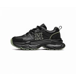 FAIRWHALE Мужские низкие массивные кроссовки Black Green, цвет Black Green