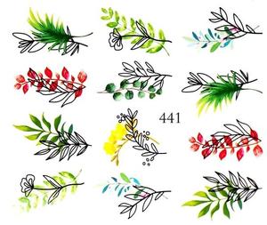 Водные наклейки для ногтей - №441, Raisin