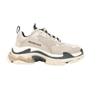 Кроссовки Balenciaga Wmns Triple S Trainer Beige Black, кремовый