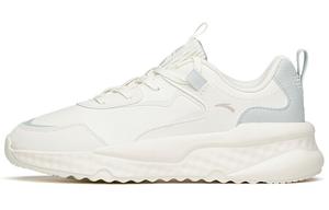 Коллекция Life Стильные туфли женские с низким верхом цвета слоновой кости, белые/бело-серо-зеленые Anta