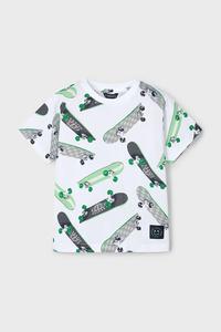 Детская хлопковая футболка Mayoral, зеленый