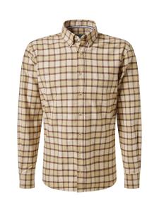 Рубашка на пуговицах классического кроя PIERRE CARDIN, Brown