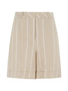 Полосатые шорты Eleventy, бежевый