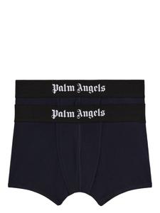 Palm Angels комплект из двух трусов с логотипом, синий