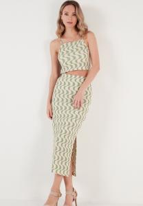 Топ SLIM FIT SET - Pencil skirt LELA, зеленый