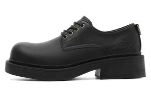 Повседневные кожаные туфли мужские низкие черные Dickies