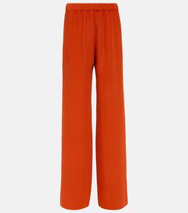 Широкие брюки cady couture Valentino, оранжевый