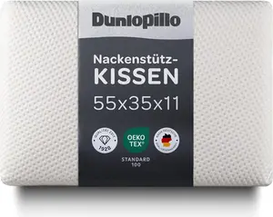 Подушка для шеи - ортопедическая подушка премиум-класса с наполнителем из пены с эффектом памяти | Идеальная эргономичная подушка для лечения боли в шее Dunlopillo