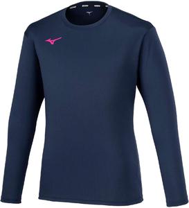 Волейбольная толстовка Mizuno Basic Practice Shirt с длинным рукавом V2MAB532, темно-синий/пурпурный