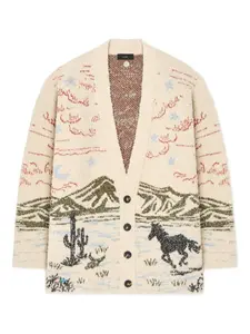Кардиган с принтом Alanui, нейтральный