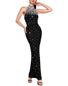 Платье AMINA GLAM Maxi Amina Glam, черный