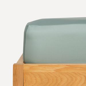 Бандана из хлопкового атласа плотностью 300 ниток на приталенном полотне 35 см El Corte Inglés, зеленый