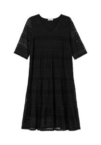 Многоярусное платье с непрозрачной подкладкой Sheego, черный