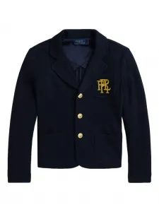 Пиджак с вышитым логотипом POLO RALPH LAUREN KIDS, синий